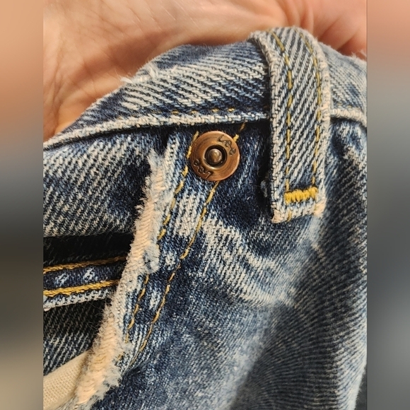 Vtg Lee Jeans Mens 33x31 Straight Leg Union Made USA Mid-rise Leather Patch - Picture 6 of 13